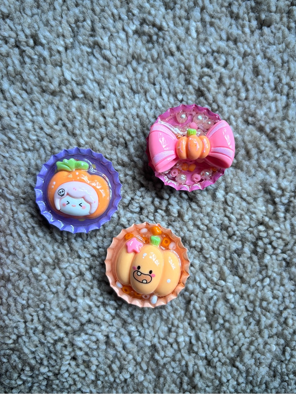 Handmade Halloween Bottlecap magnets